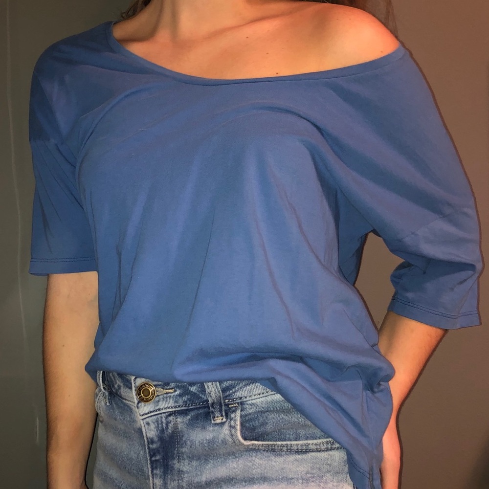 American Apparel Blue Short Sleeve Tee - Picture 2 of 3